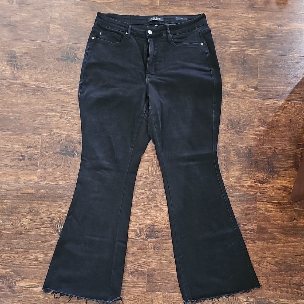 Judy Blues Black Flare Jeans - Women